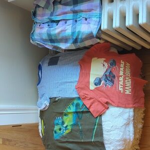 Boys Assorted Lot Of Four Tops Size 6
